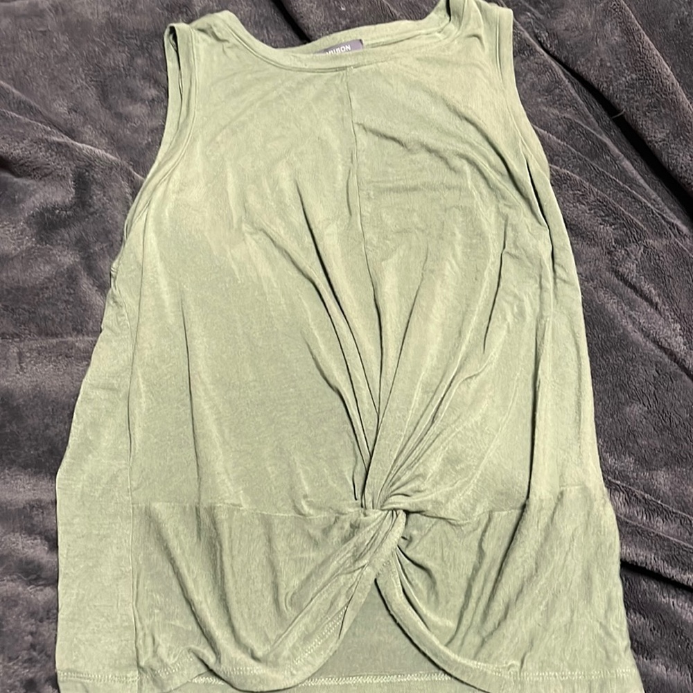 Size small green tank top